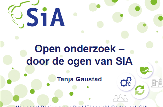 Presentatie: Open Onderzoek – door de ogen van SIA