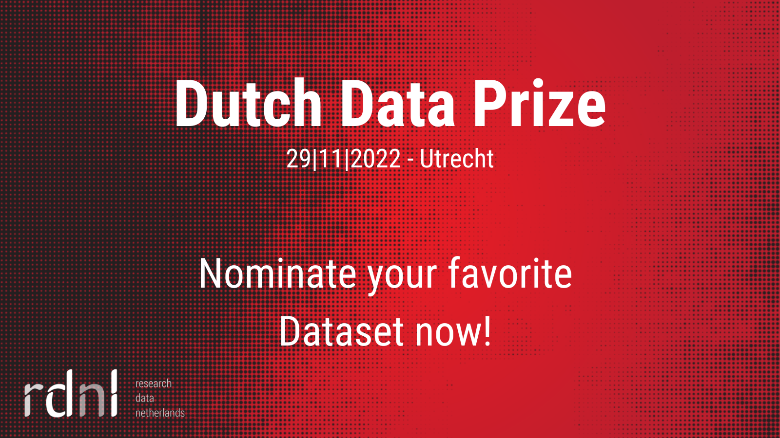 Dutch Data Prize: nominate a dataset