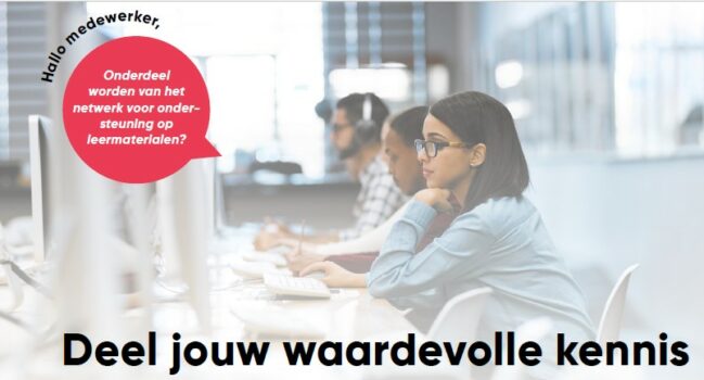 Flyer werkgroep Bibliotheken en Open & Online Onderwijs