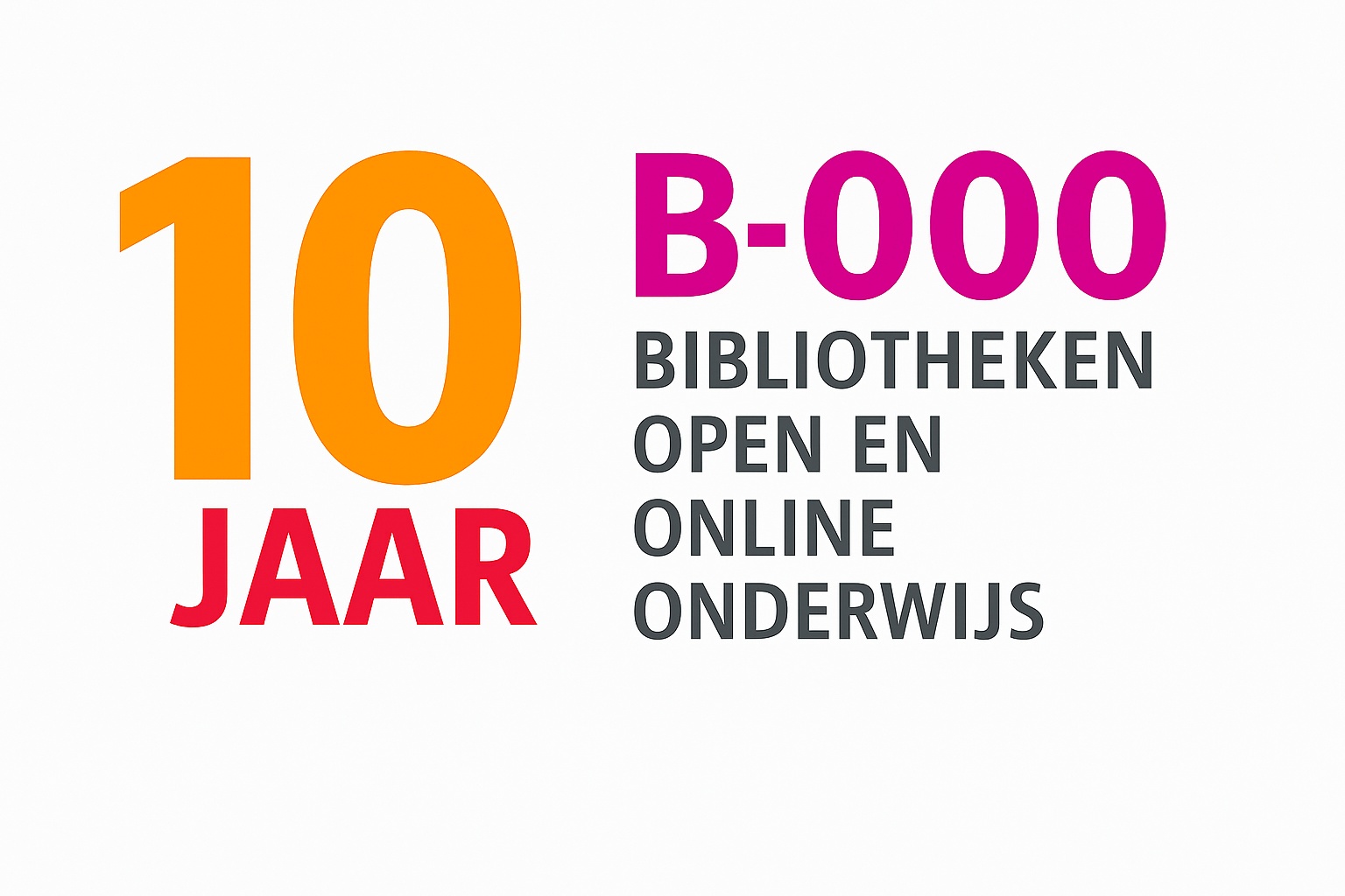 B-OOO viert 10-jarig jubileum: bibliotheken blijven onmisbaar in open en online onderwijs
